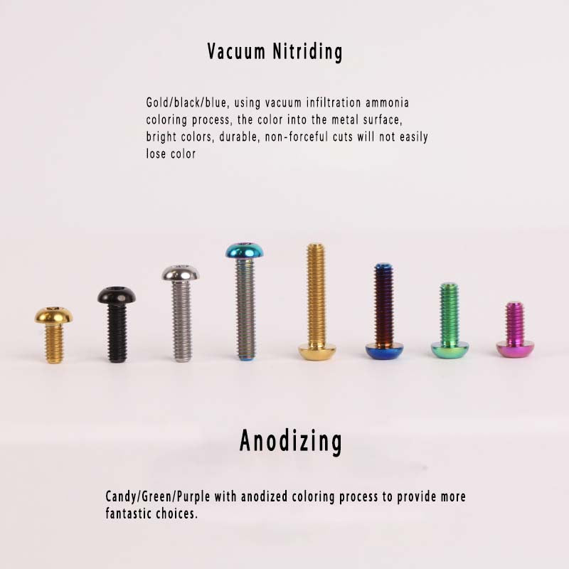 S-PARTSA2 umbrella head titanium alloy screw m4*10/12/16/18/20/25mm road mountain bike headset