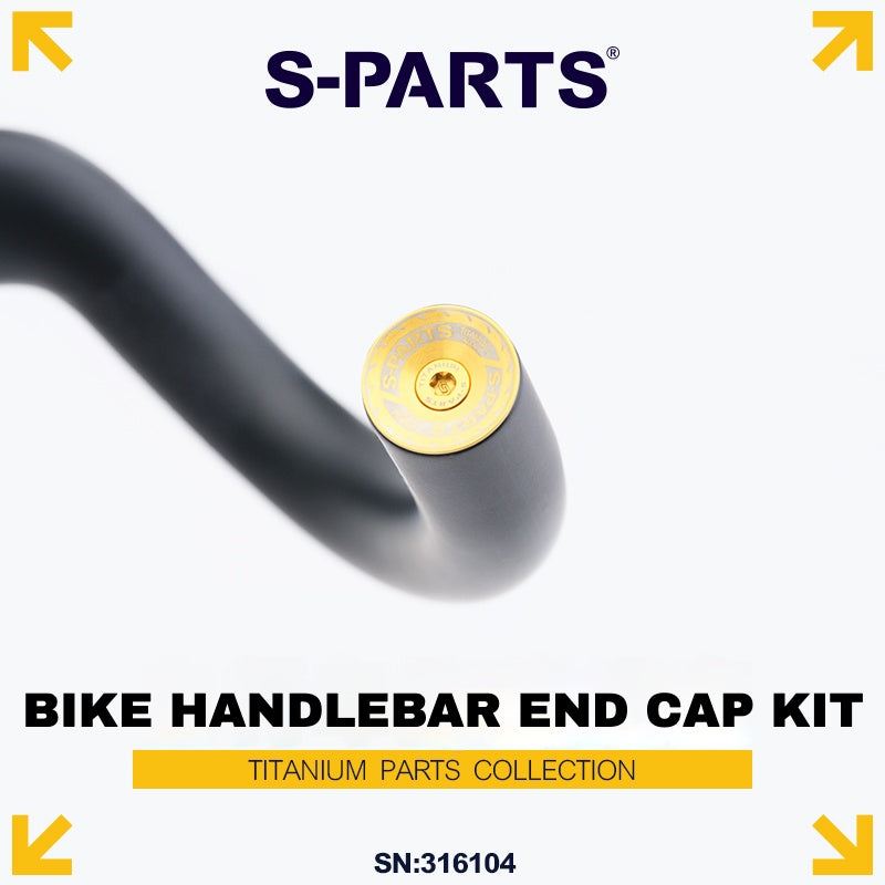 S-PARTS Titanium Expanding Bar End Plug Set