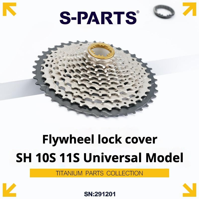 S-PARTS Titanium Cassette Lockring for MTB and Road Bikes (Shimano & SRAM Compatible)