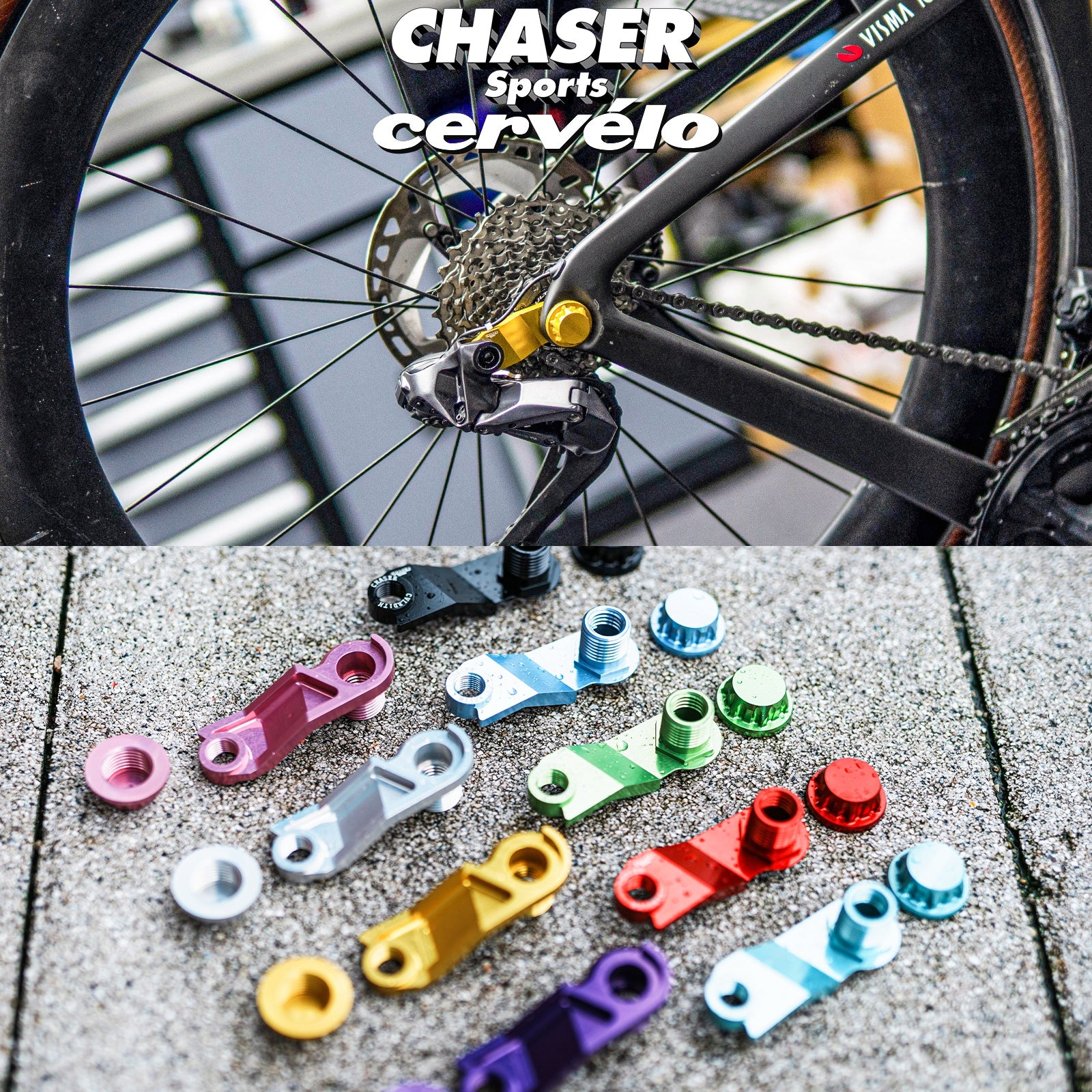 Chaser Ultra-Light Direct Mount Hanger for Cervelo S5 / R5 Road Bikes (Compatible with Shimano R-Series)