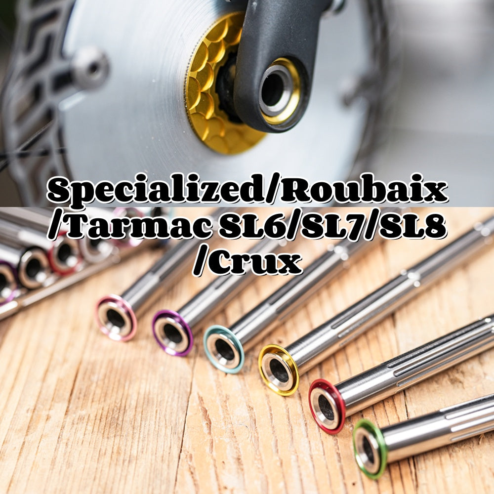 Ultra-Light Titanium Thru-Axle Set for Road Bikes - Compatible with Specialized/Roubaix/Tarmac SL6/SL7/SL8/Crux