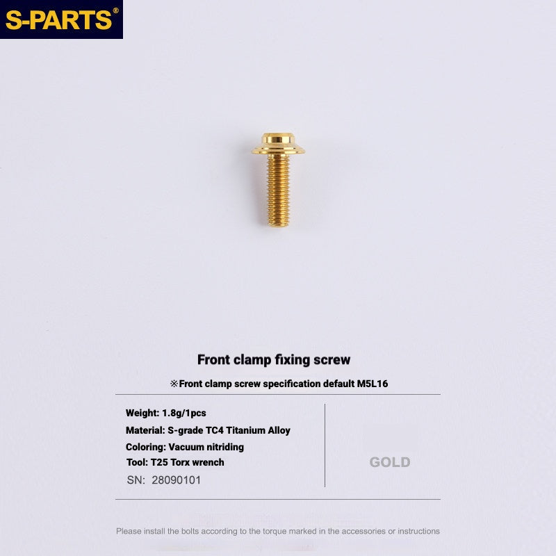 S-PARTS 로드 바이크 디스크 브레이크 티타늄 합금 나사 세트, SRAM RED Force Rival 12단 AXS용