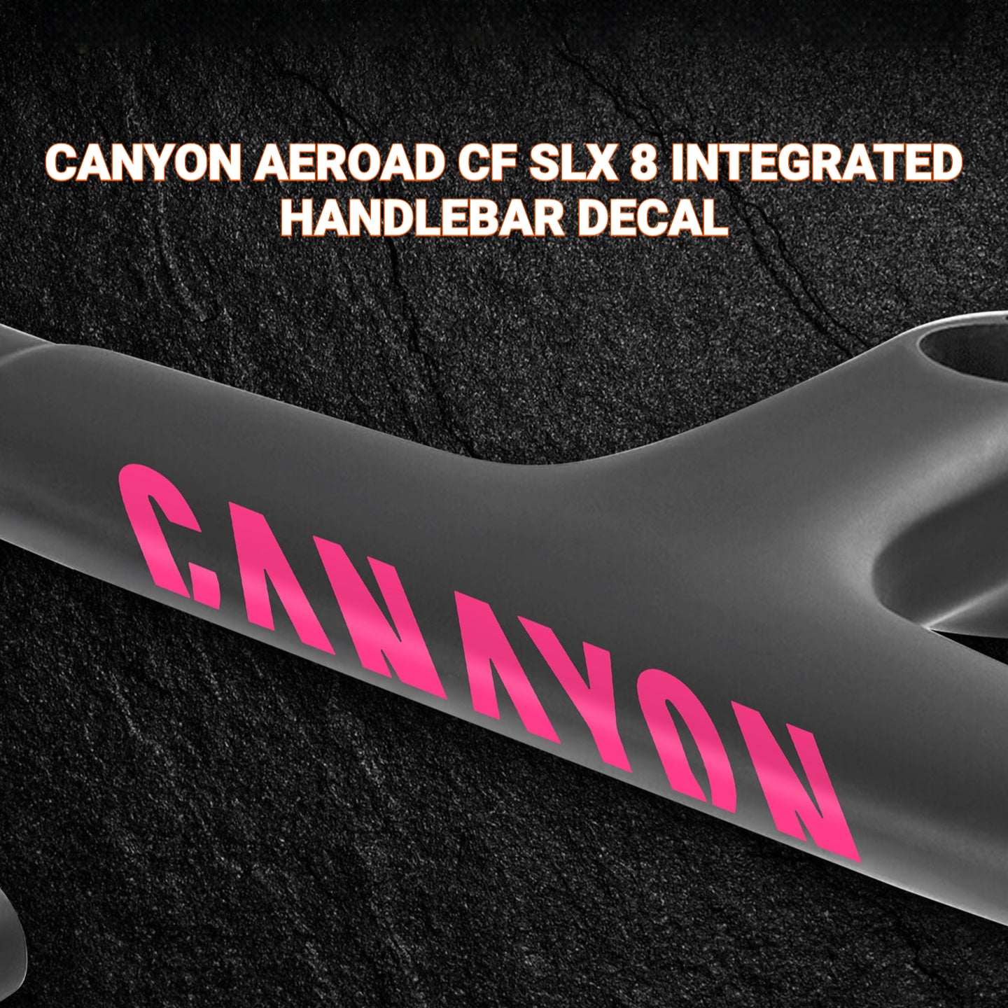 Road Bike Frame Decal Kit | Down Tube Decals ×2 + Integrated Handlebar Decal | Compatible with Canyon Aeroad CFR / CF SLX / CF SLX 8