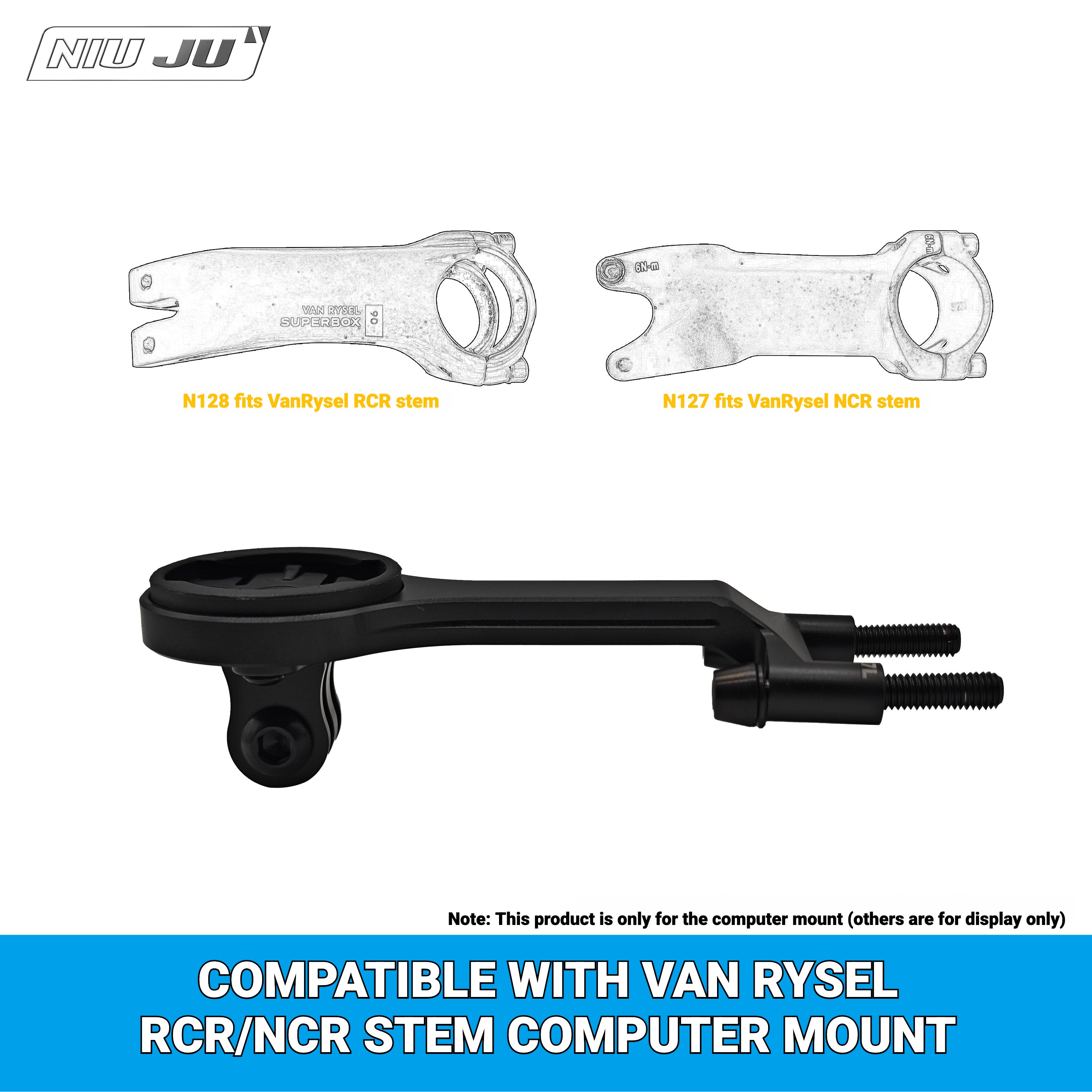 NIUJU Computer Mount for Van Rysel RCR / NCR Stem | Decathlon Garmin Wahoo Mount