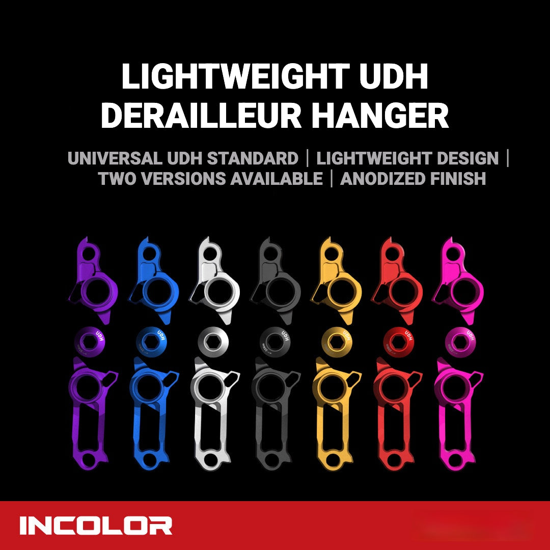 INCOLOR Lightweight UDH Derailleur Hanger|Universal Fit|7075-T6 Aluminum|Ultralight