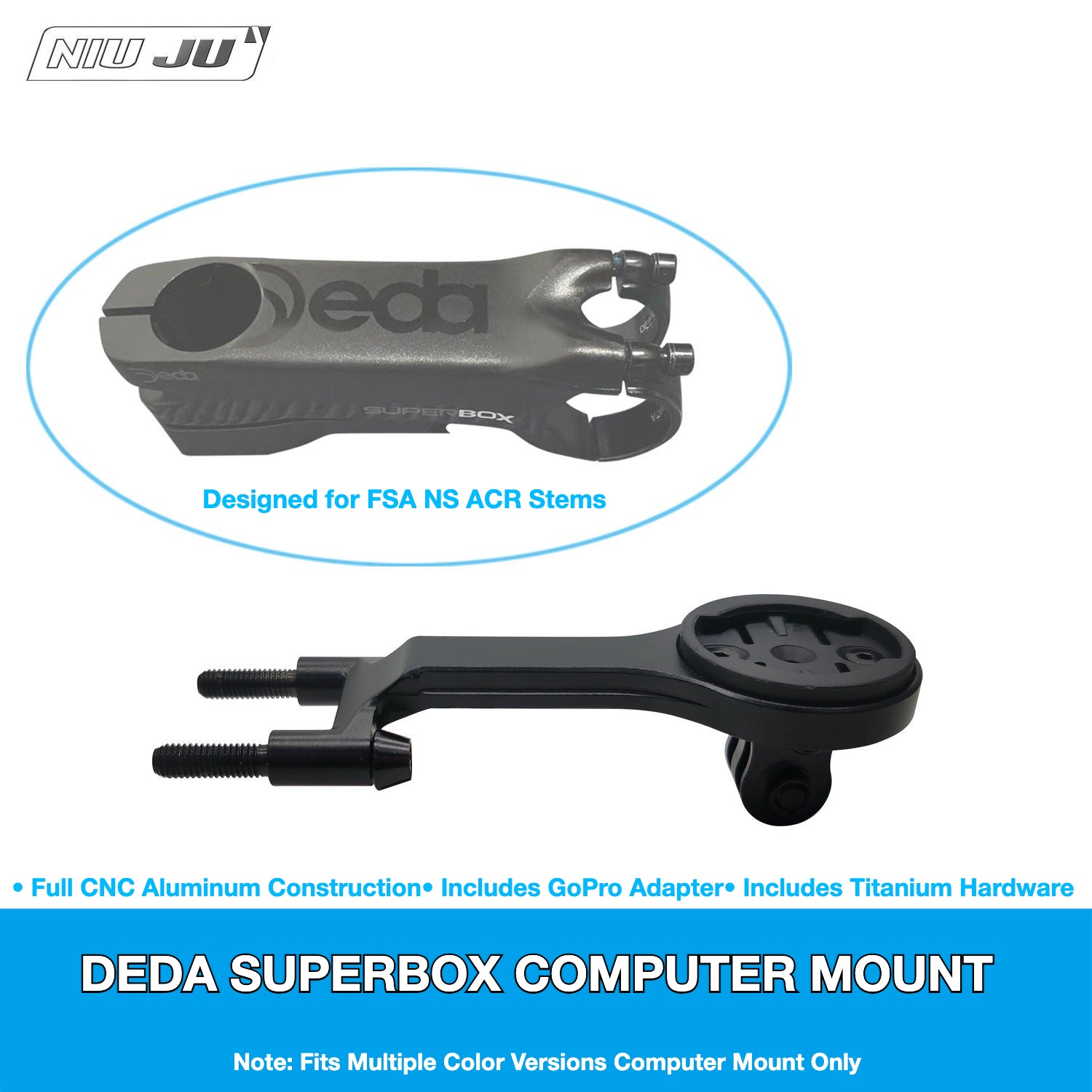 DEDA SUPERBOX Computer Mount | Wahoo Garmin GoPro Mount