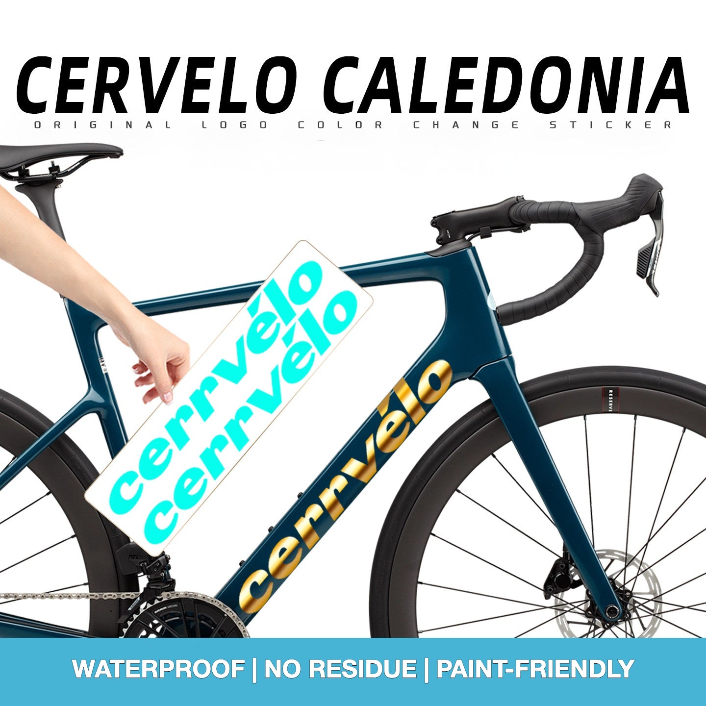 Custom OEM Logo Decals for 2026 Cervélo Caledonia Road Bike Frame | Waterproof Overlay Stickers(Please leave your frame size in the order notes when placing your order.)