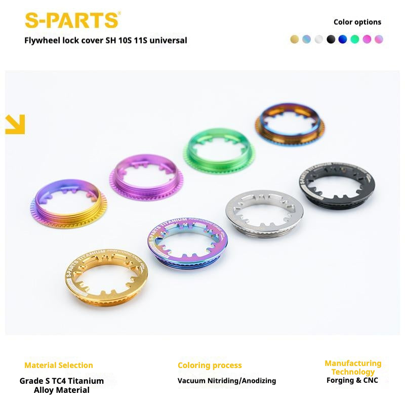 S-PARTS Titanium Cassette Lockring for MTB and Road Bikes (Shimano & SRAM Compatible)