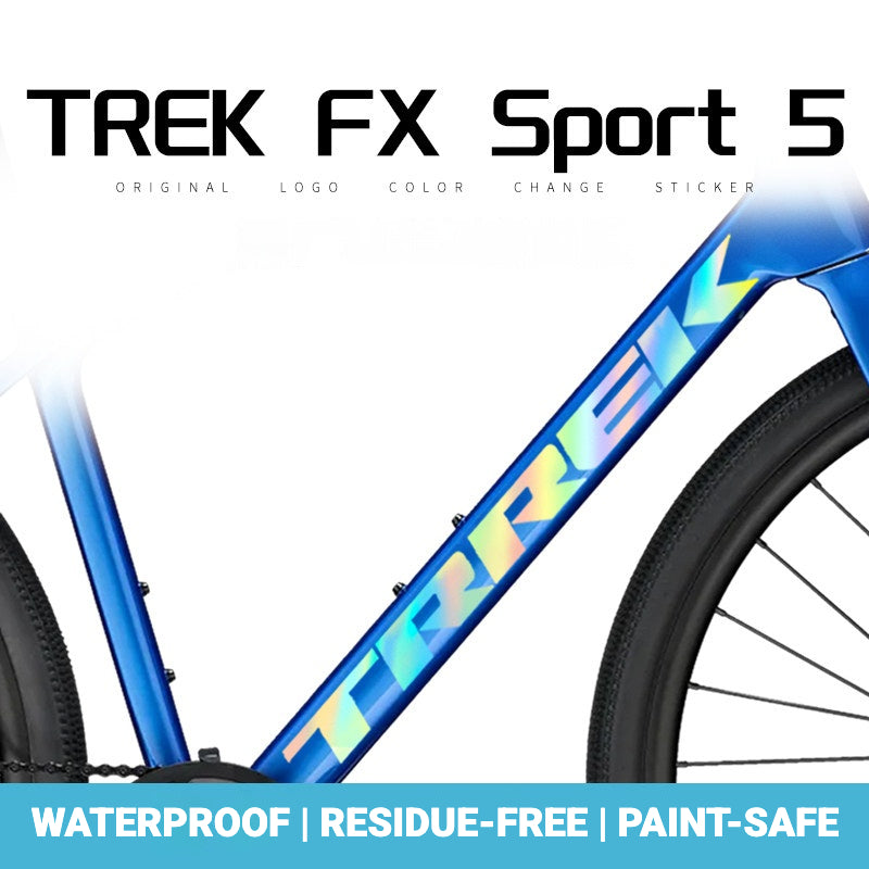 Compatible avec TREK FX2 Vélo de Route Hybride VTT Couvercle de Logo sur le Tube Diagonal Autocollant Décoratif Étanche Changement de Couleur