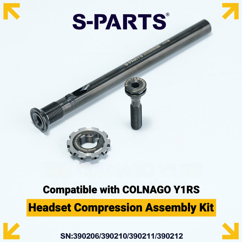 Titanium Headset Compression Plug Kit for Colnago Y1RS | Fork Compression Assembly XS S M L