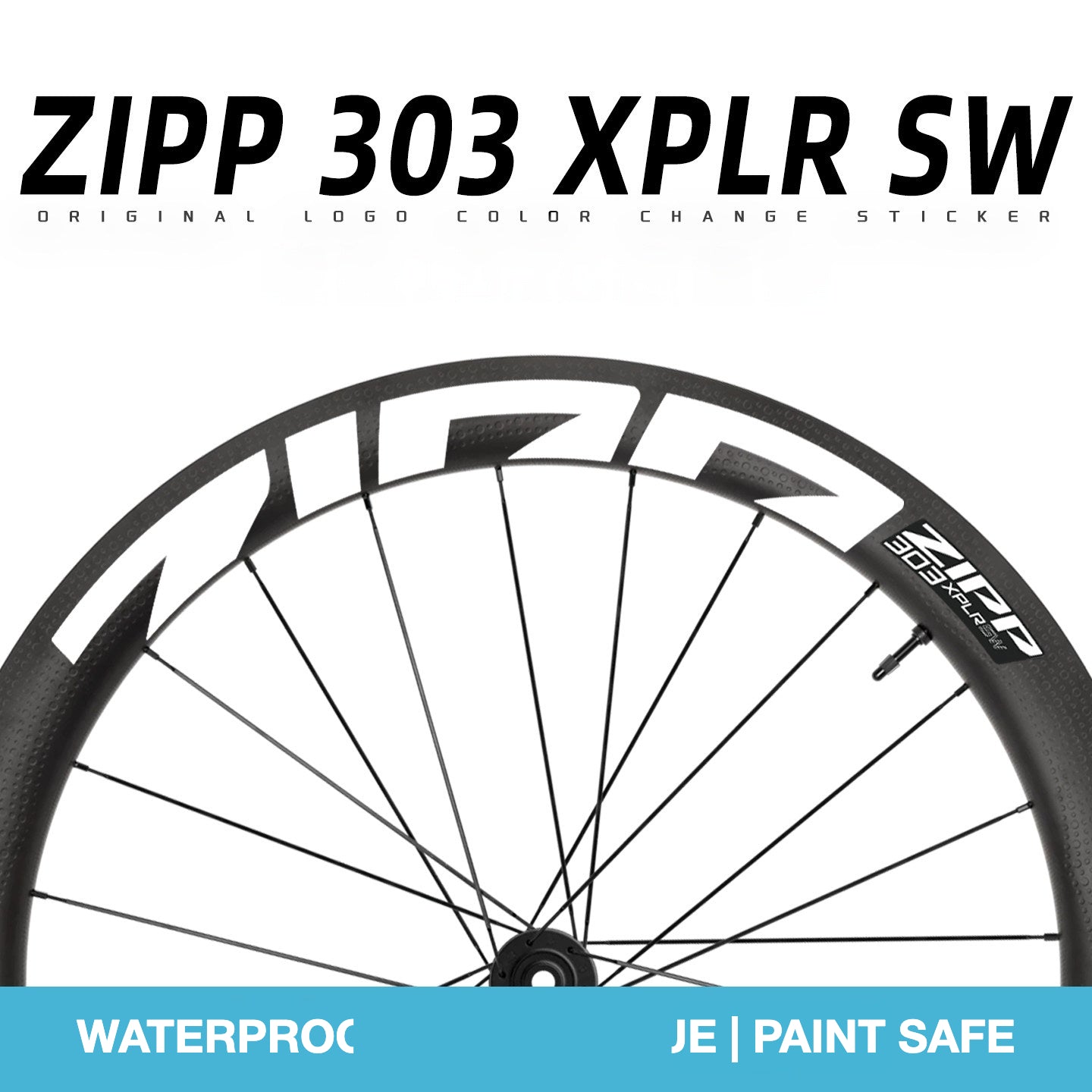 2025 ZIPP 303 XPLR SW Wheel Decal Sticker Kit – Reflective Waterproof Gravel Rim Graphics
