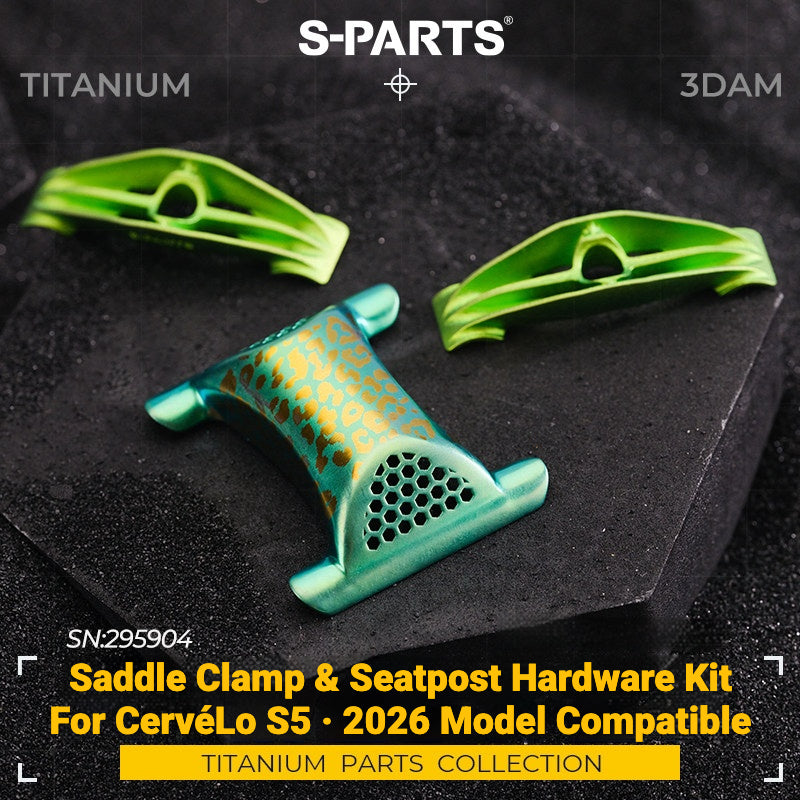 S-PARTS 3DAM Titanium 3D Printed Seatpost Hardware Kit for CERVÉLO S5 (2026 Compatible)