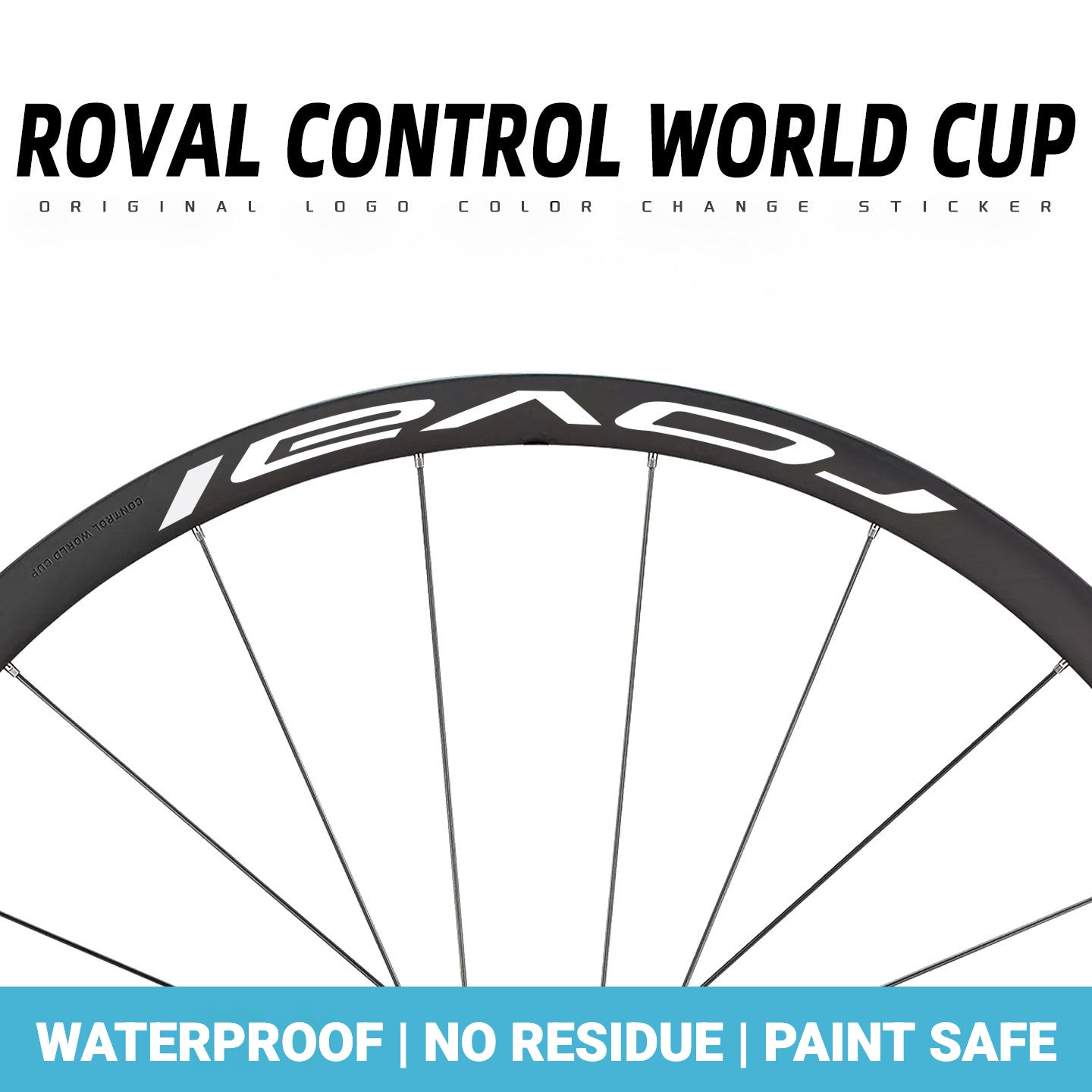 Roval Control 29 MTB Wheel Decals | Custom Logo Color Change Stickers for Carbon Mountain Bike Wheels