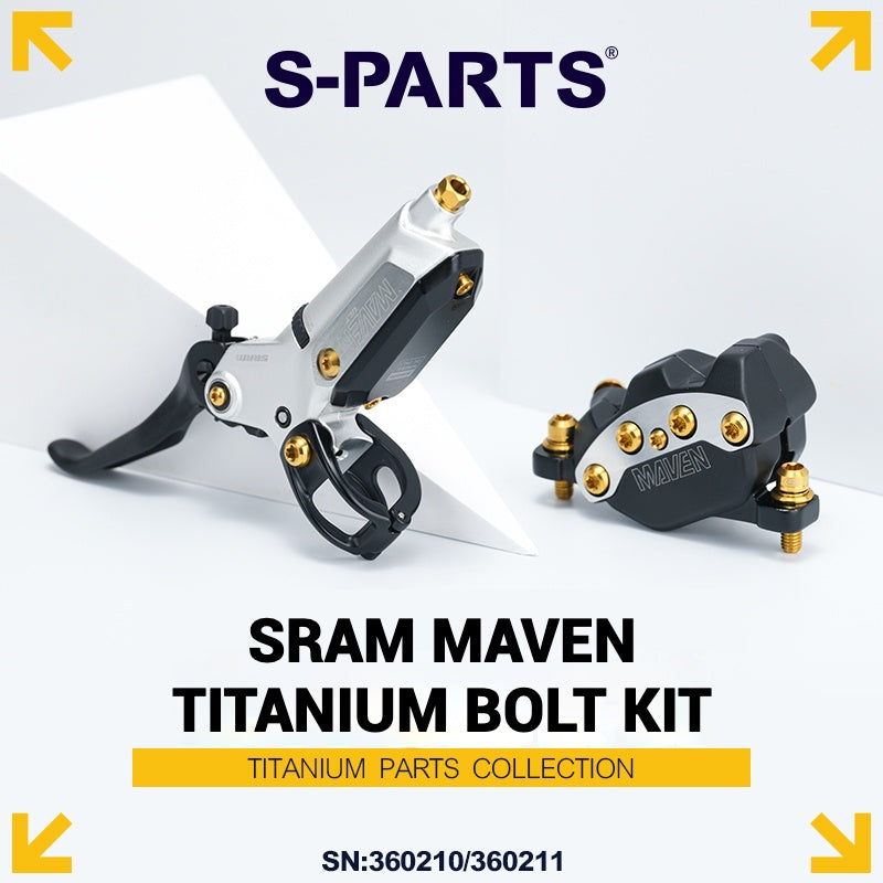 S-PARTS Titanium Bolt Upgrade Kit for SRAM MAVEN Brakes | CNC Precision | Lightweight | Full Color Options