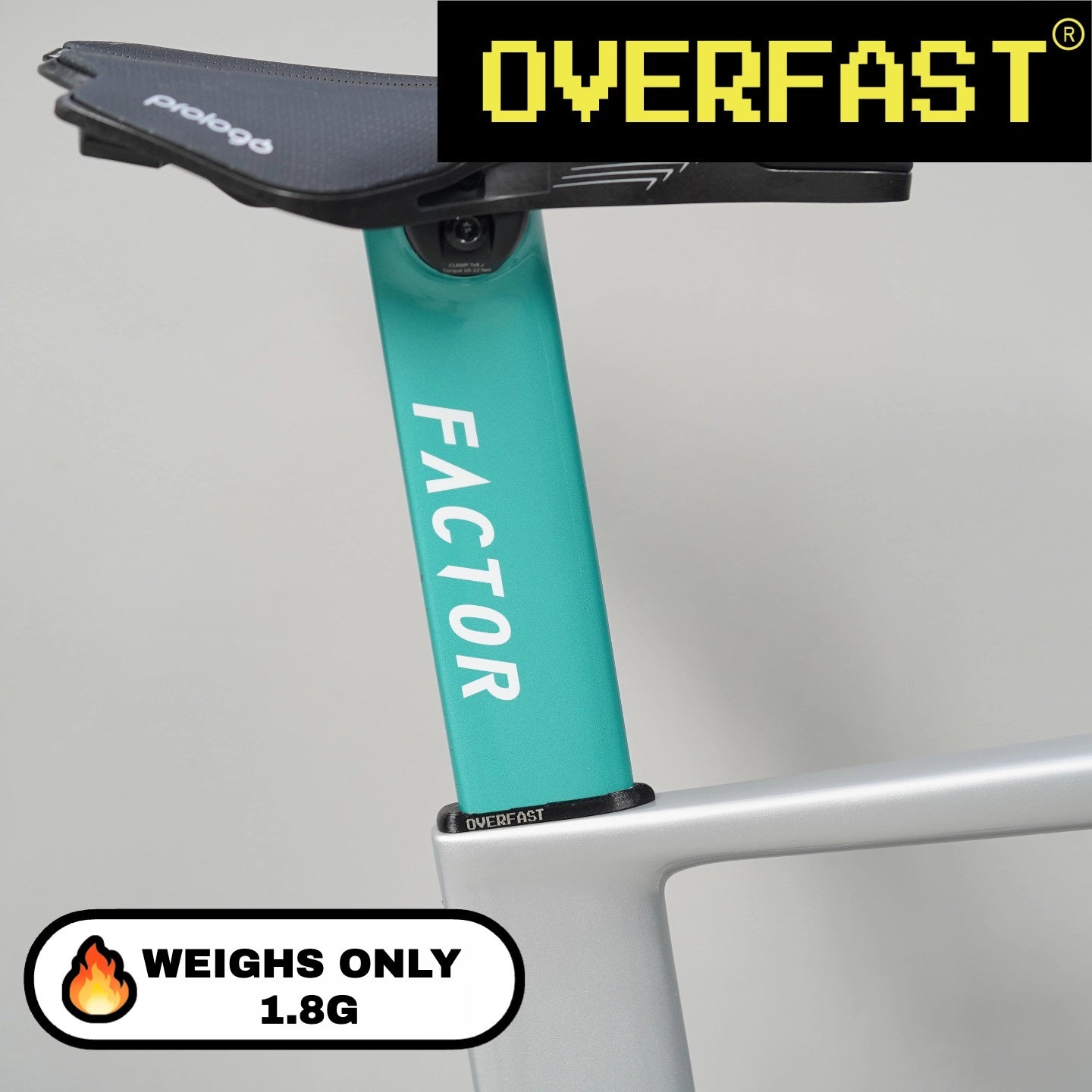 OVERFAST Ultralight Seatpost Dust Cover for Factor ONE – 1.8g, Saves 6g