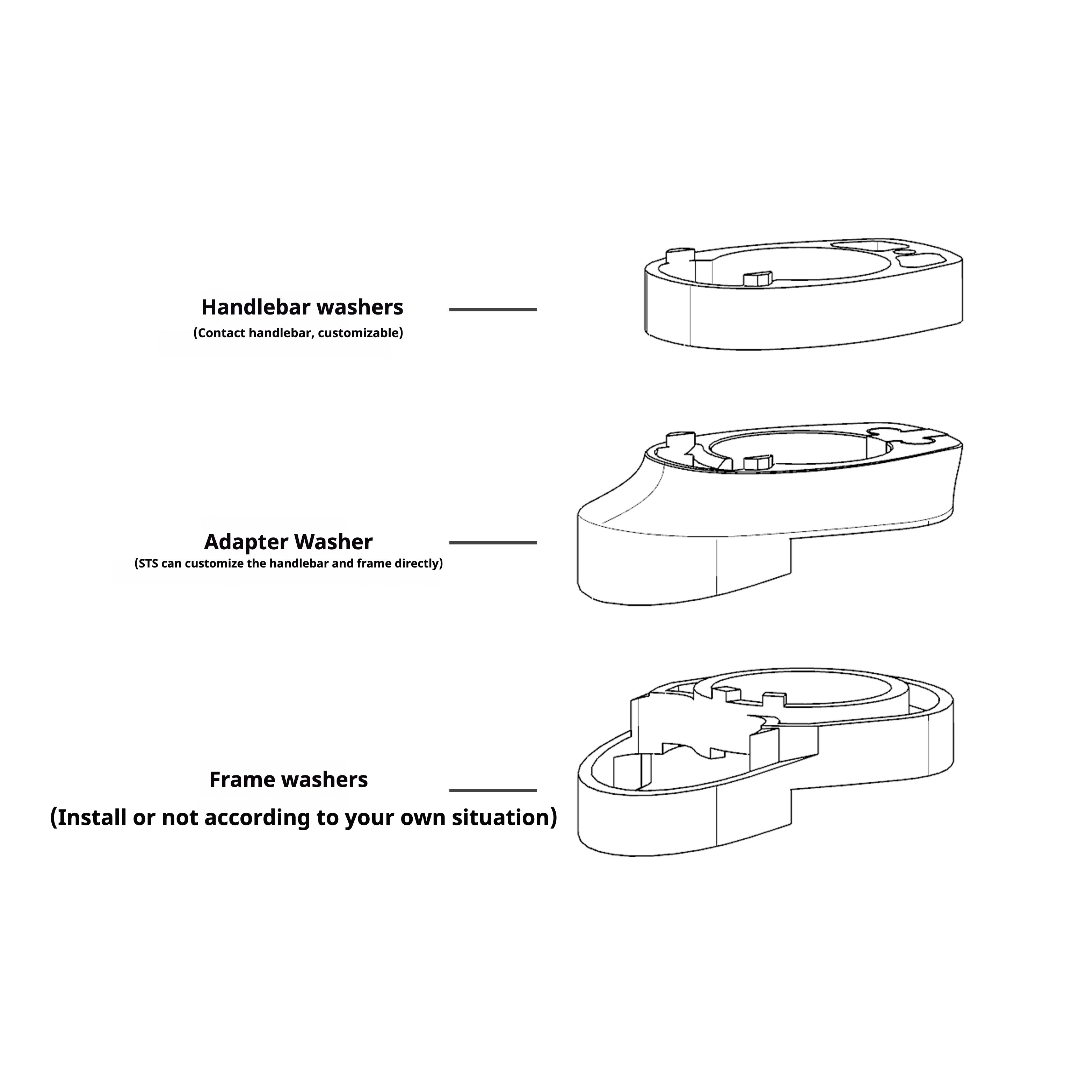 Adaptateur de base de jeu de direction Cannondale pour THE ONE PRO, Madone, Vision, cintres intégrés FSA