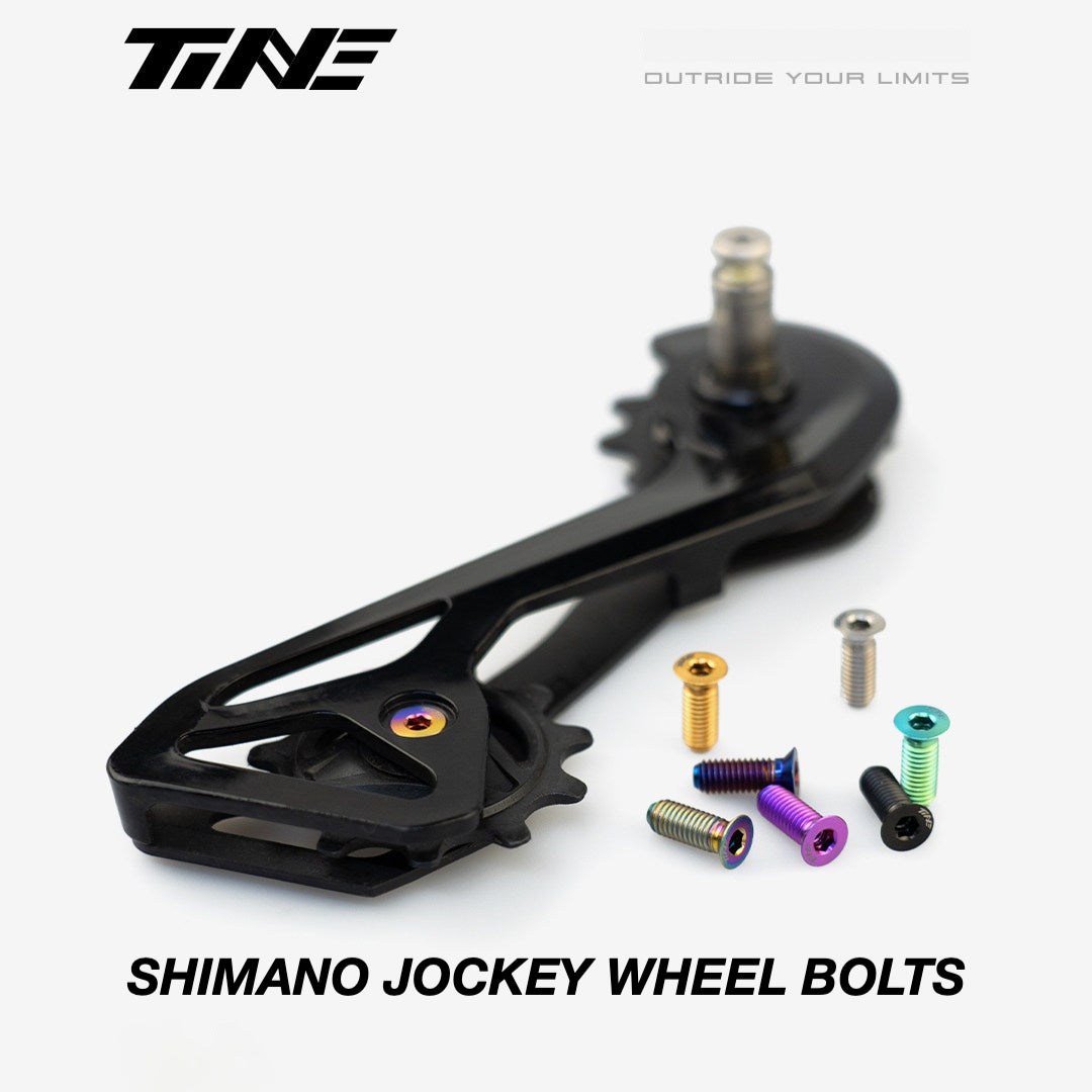 TiNE Titanium Shimano Jockey Wheel Bolts | Ultra-Light Road Bike Pulley Bolts