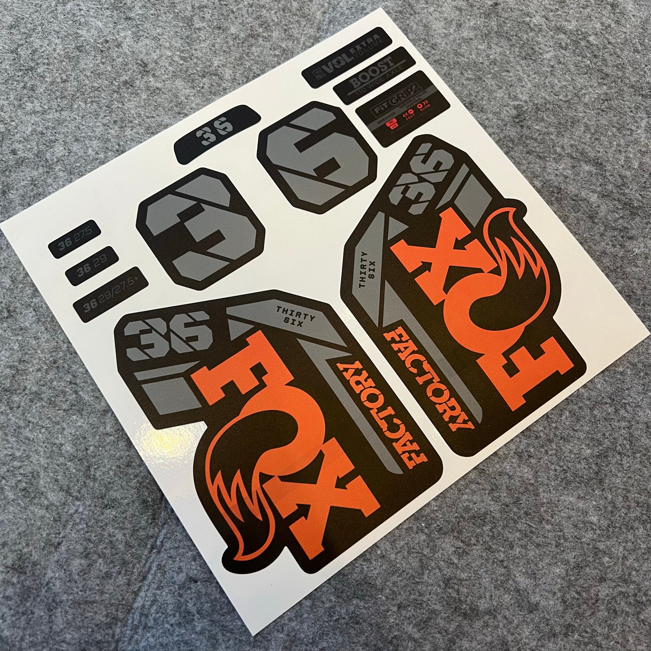 2021–2024 FOX 36 FACTORY Fork Decal Kit | Waterproof MTB