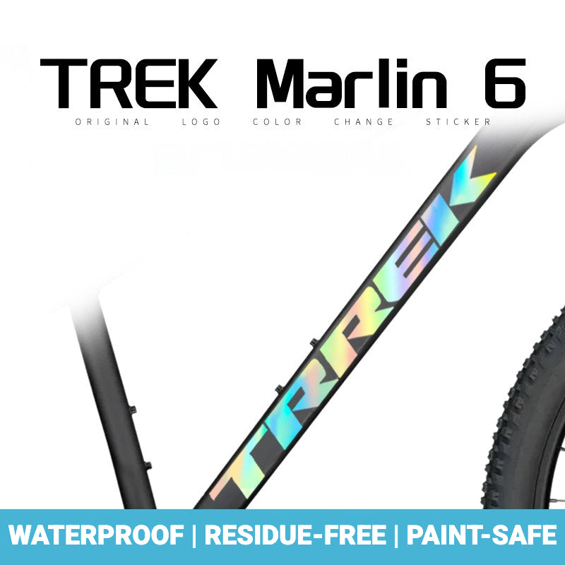 TREK Marlin 6 Frame Logo Decal Kit | Custom Color Change MTB Sticker Waterproof