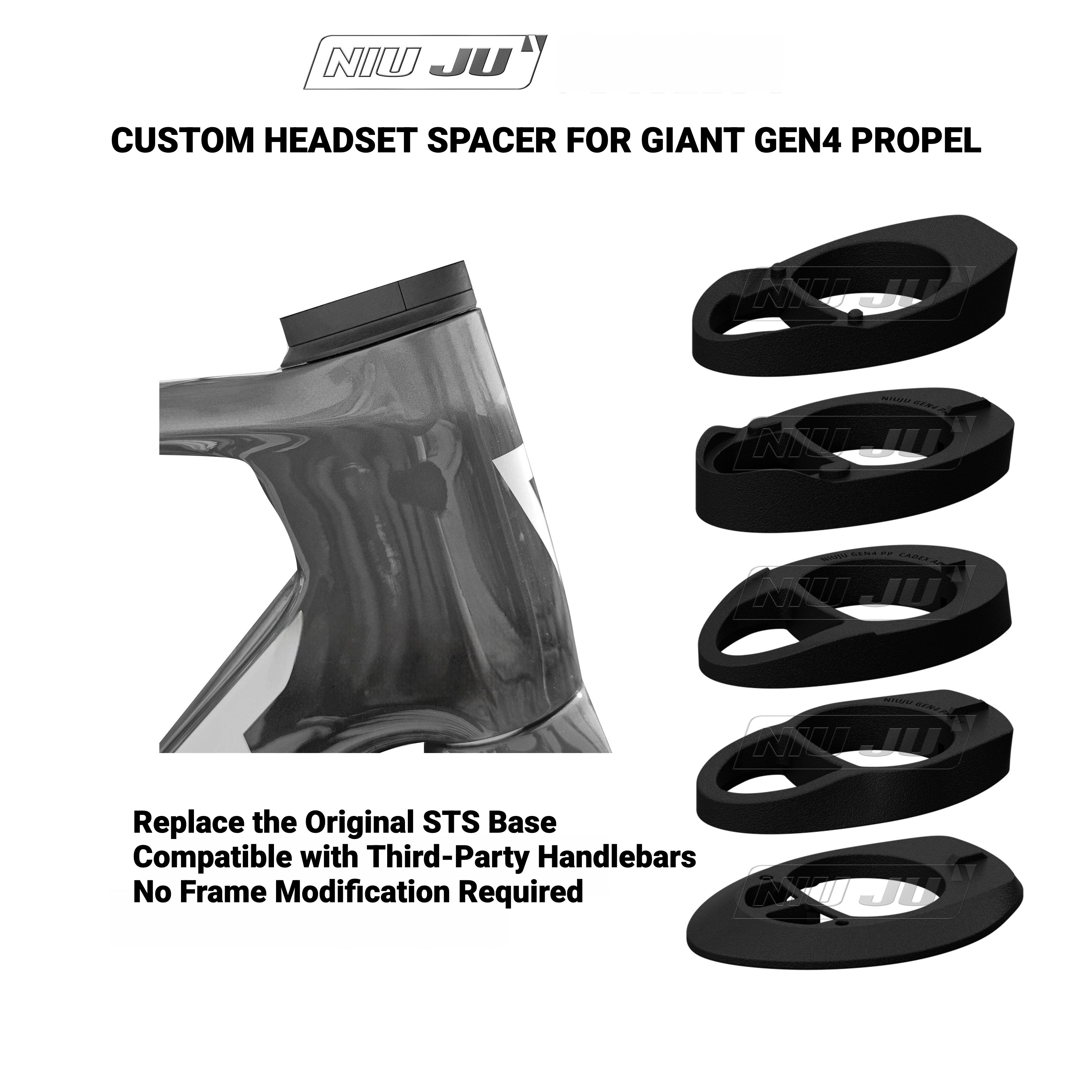 NIUJU Adapter Spacer for GIANT Propel GEN4 Headset | Custom Cockpit Co
