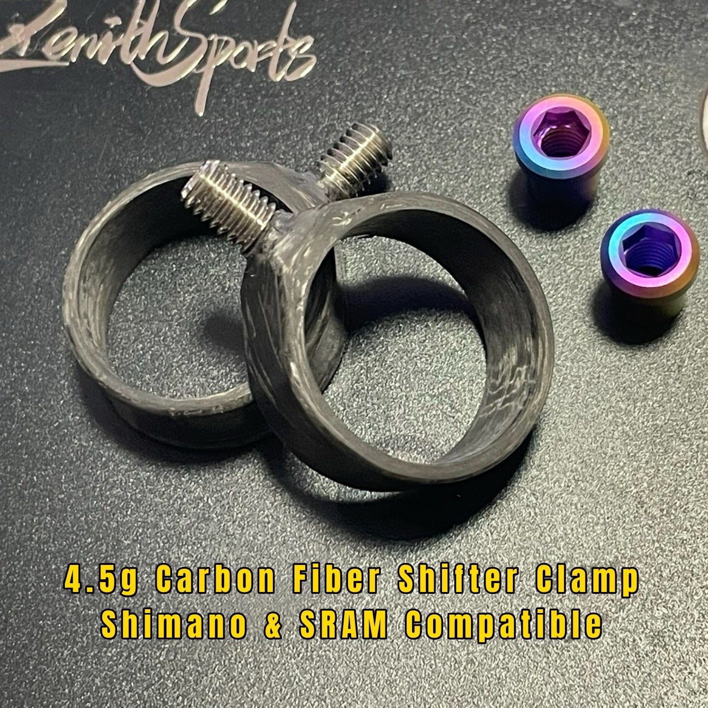 Ultralight Carbon Shifter Clamp|Compatible with Shimano & SRAM|4.5g Weight-Saving Upgrade