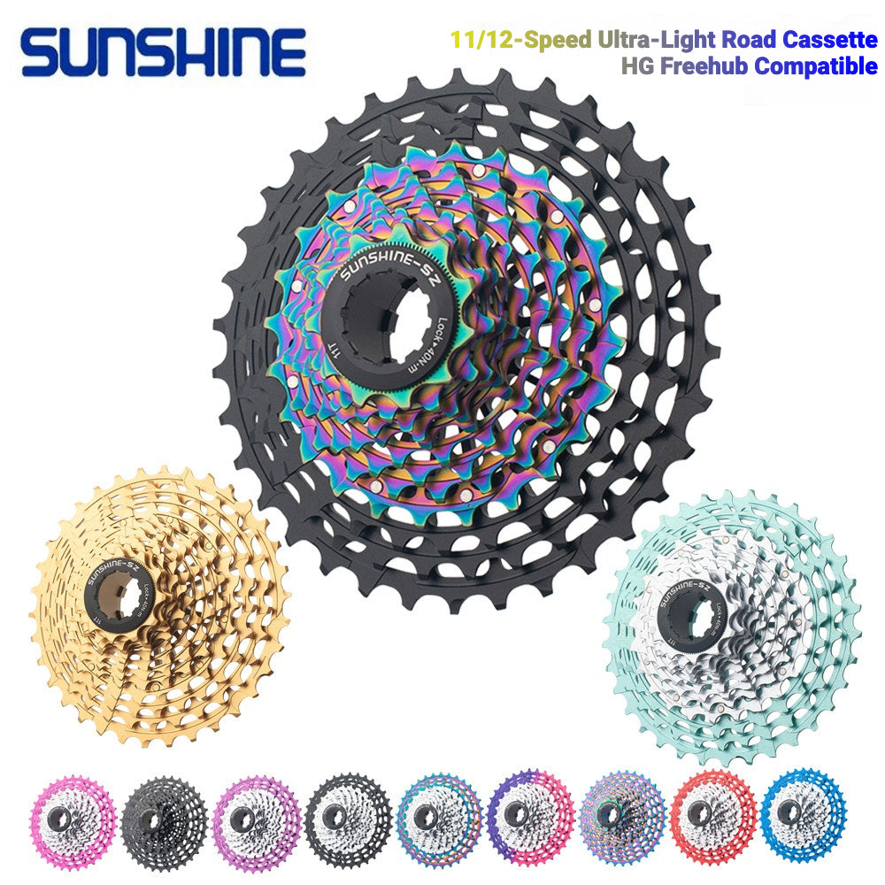 SUNSHINE 11/12 Speed Ultralight Road Cassette HG 11-36T