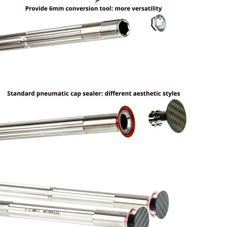 Ultra-Light Titanium Thru-Axle Set for Road Bikes - Compatible with Specialized/Roubaix/Tarmac SL6/SL7/SL8/Crux