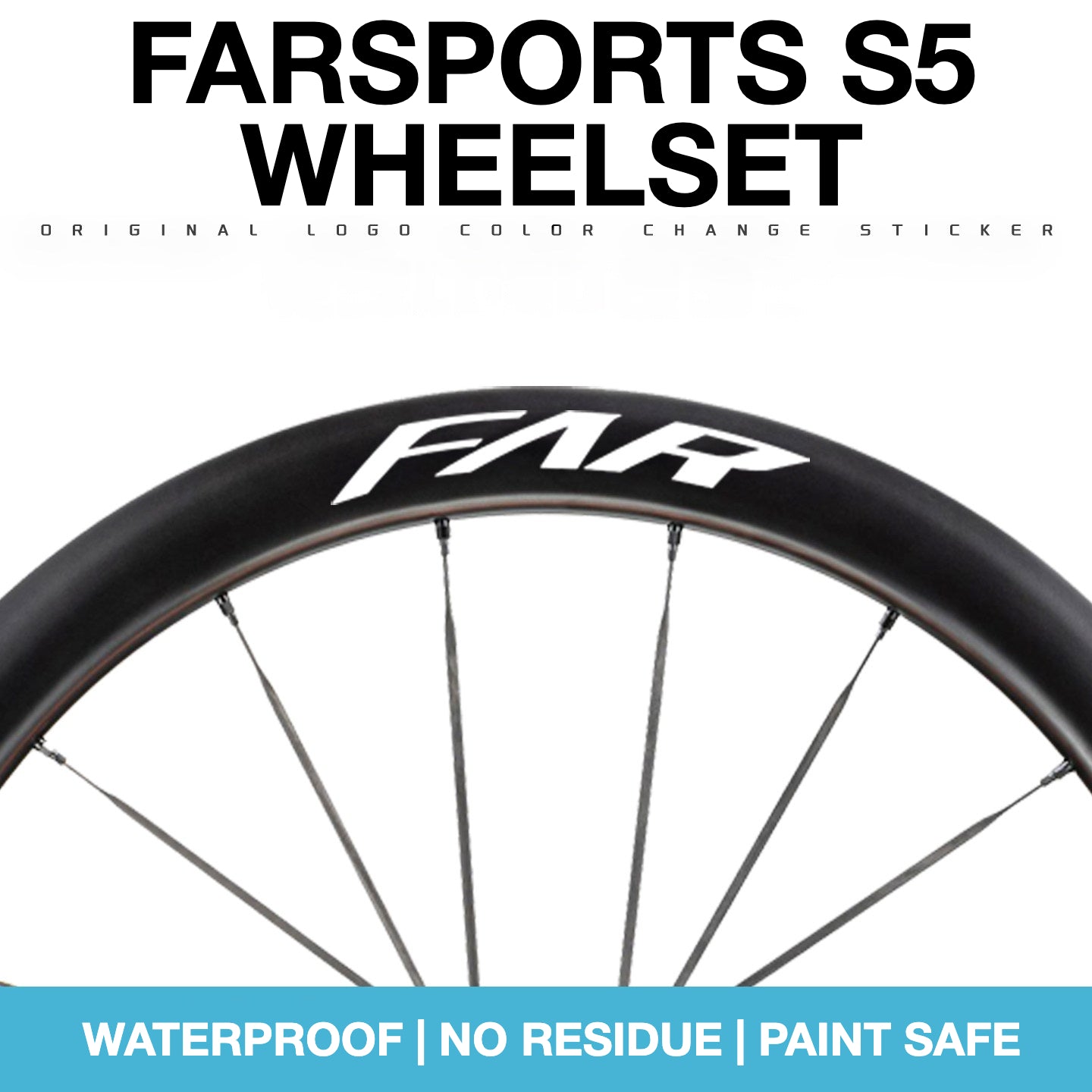 2025 FARSPORTS S5 Wheel Decal Sticker Kit – Logo Cover & Color Change