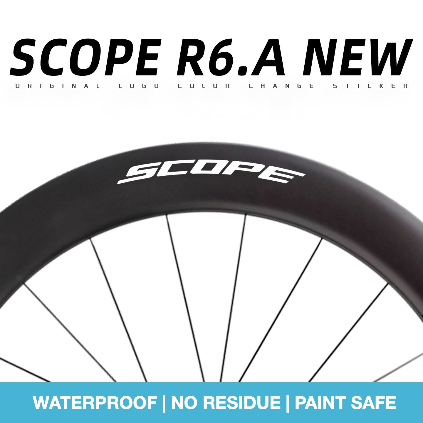 Scope R6.A Wheel Decal Sticker Kit – Logo Cover & Color Change