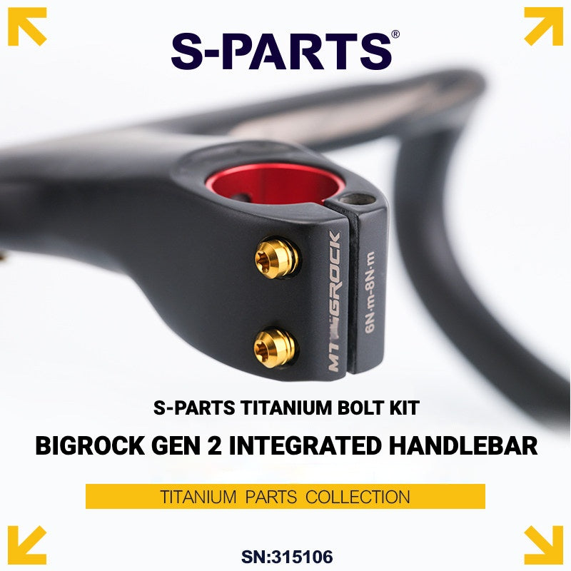 S-PARTS Titanium Bolt Kit for BIGROCK Gen 2 Integrated Handlebar / Stem (13 pcs)
