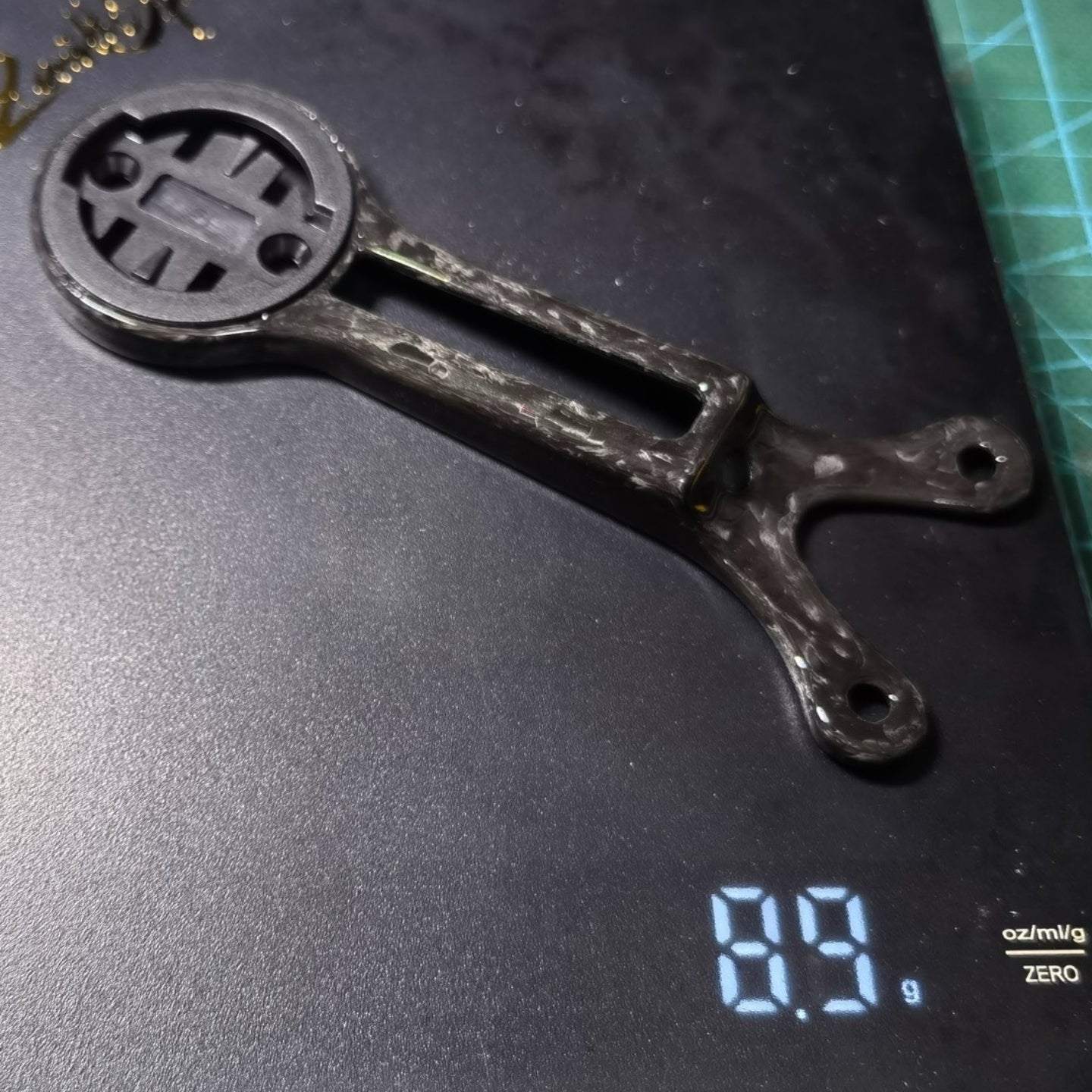 Ultralight Carbon Computer Mount for Bigrock V2 Integrated Handlebar|10g|Garmin/Wahoo/Bryton Compatible