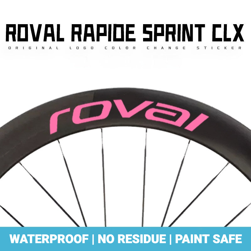 Specialized Roval Sprint CLX Wheel Decals | Custom Logo Color Change Overlay Stickers
