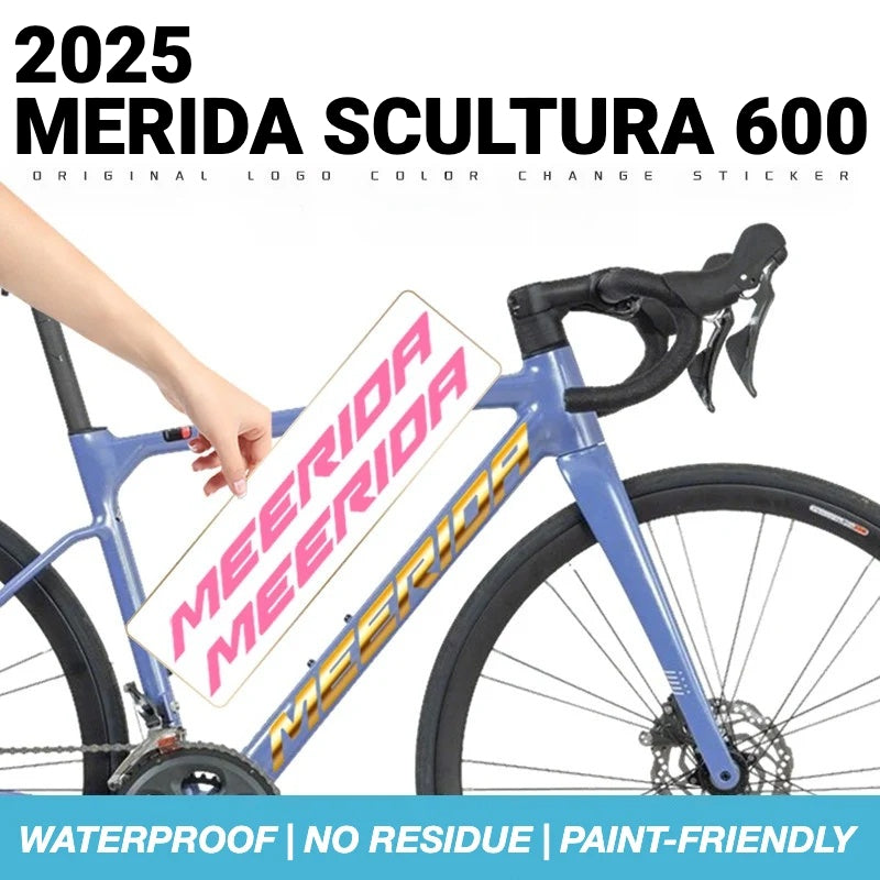 Custom OEM Logo Decals for Merida Scultura 600 Road Bike Frame | Waterproof Overlay Stickers