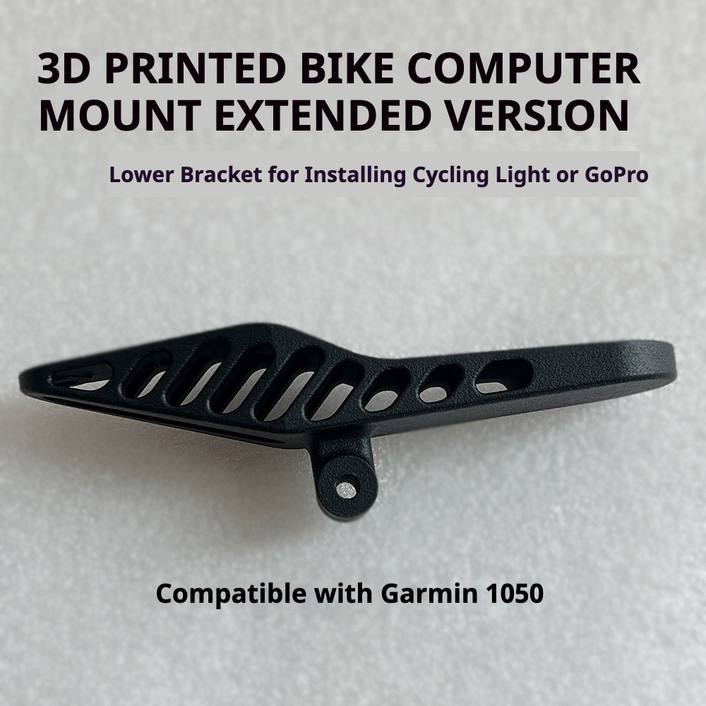 Canyon 3D Printed Ultra-Light Carbon Computer Mount|Compatible with Garmin Wahoo iGPS GoPro