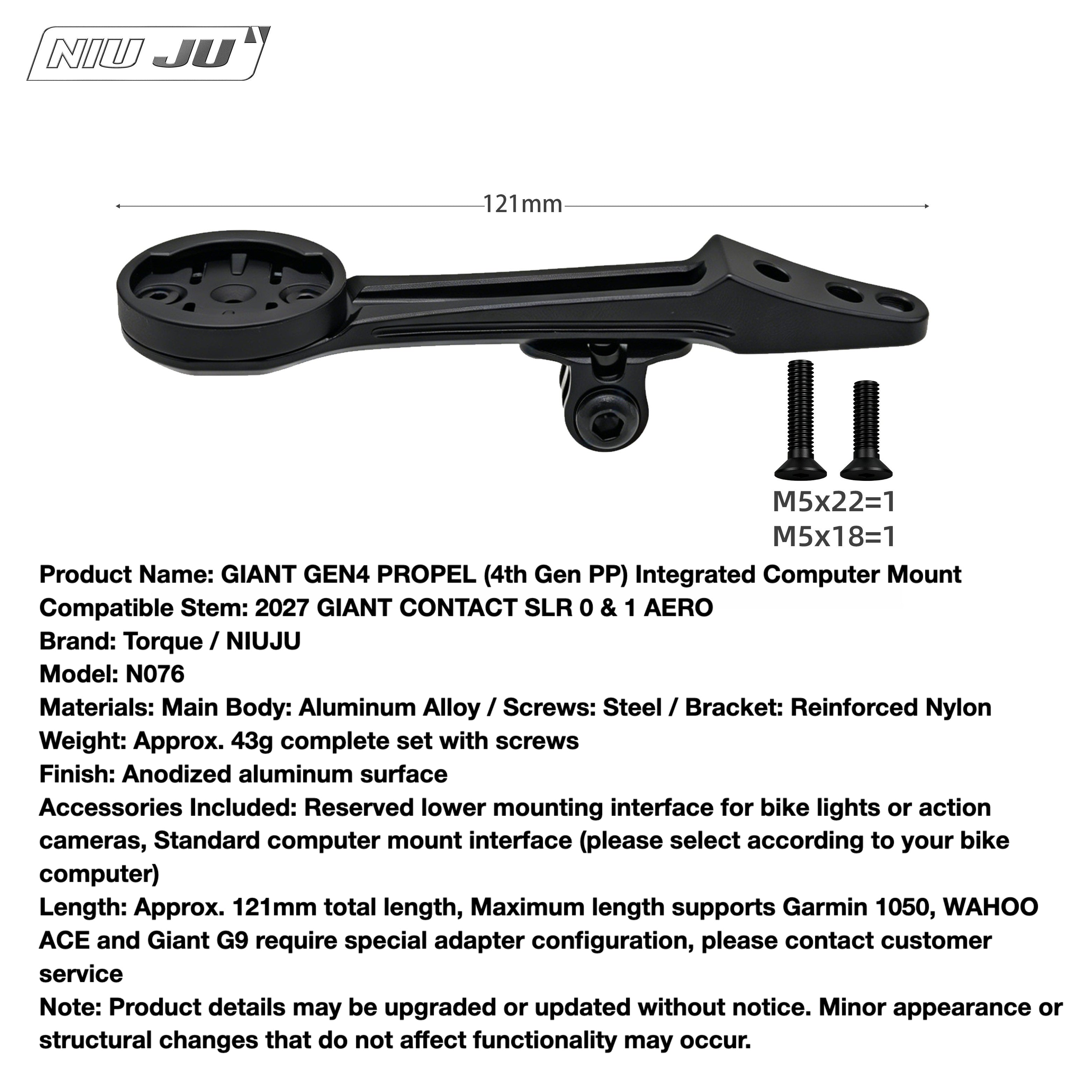 GIANT Propel Gen 4 CONTACT SLR AERO Integrated Computer Mount