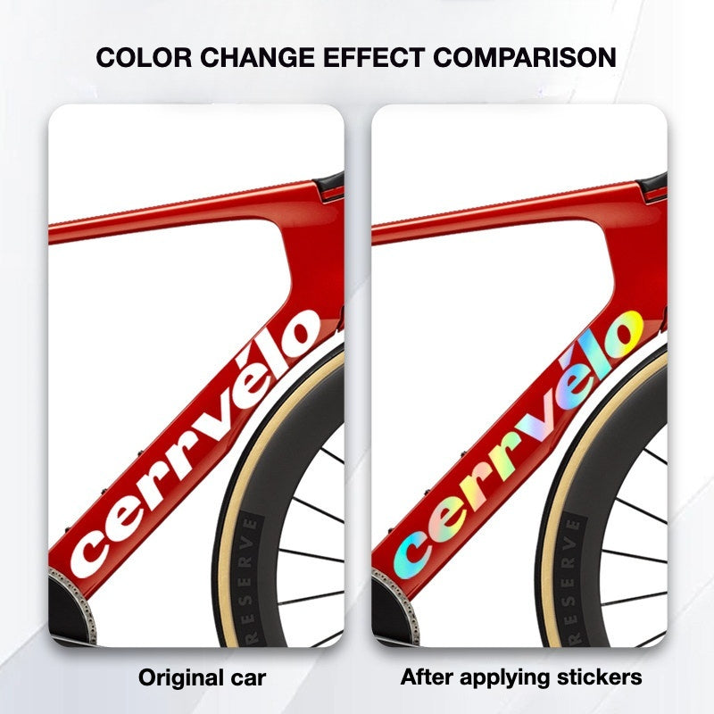 Custom OEM Logo Decals for 2026 Cervélo S5 Road Bike Frame | Waterproof Overlay Stickers