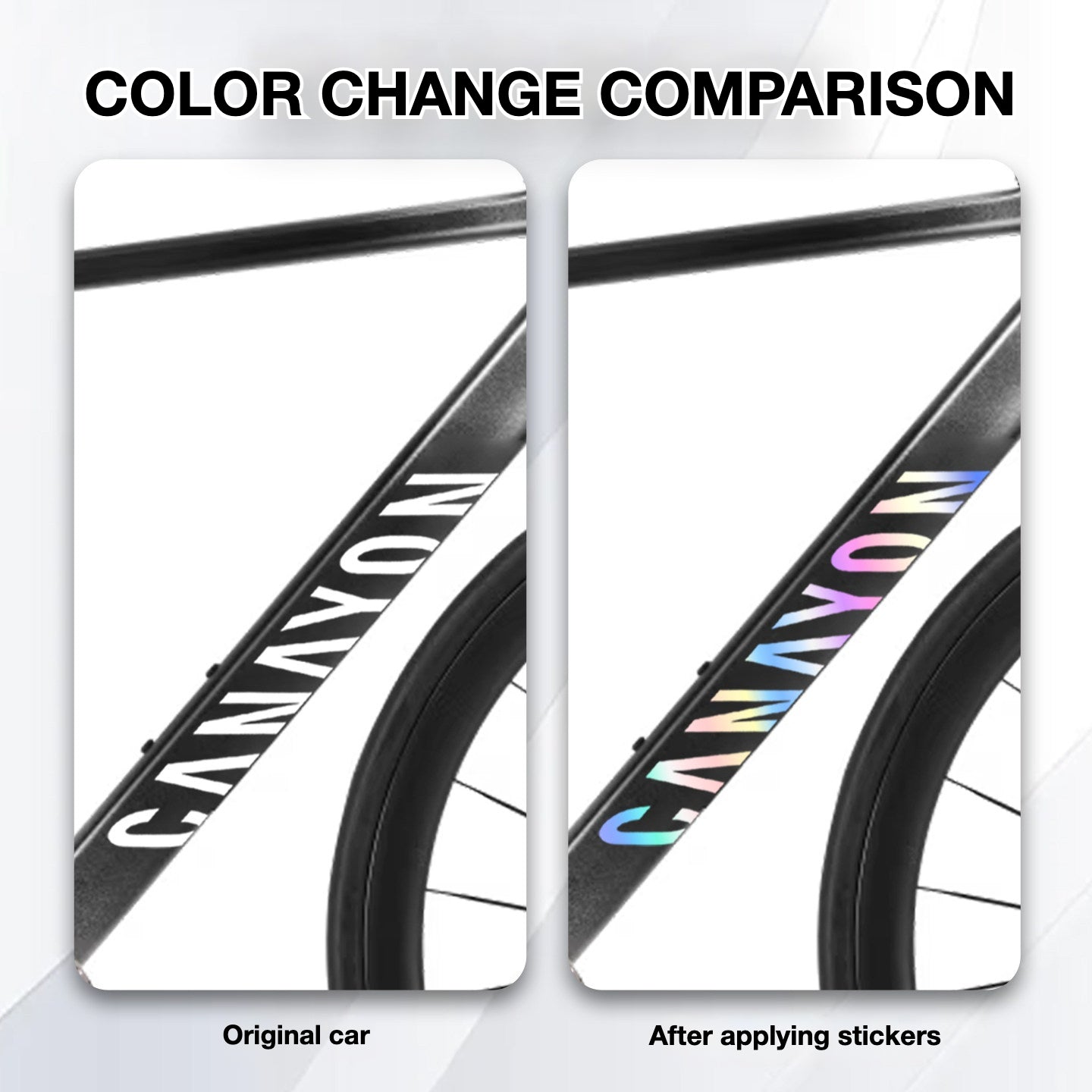 Canyon Ultimate Frame Decal Sticker Kit – Logo Cover & Color Change