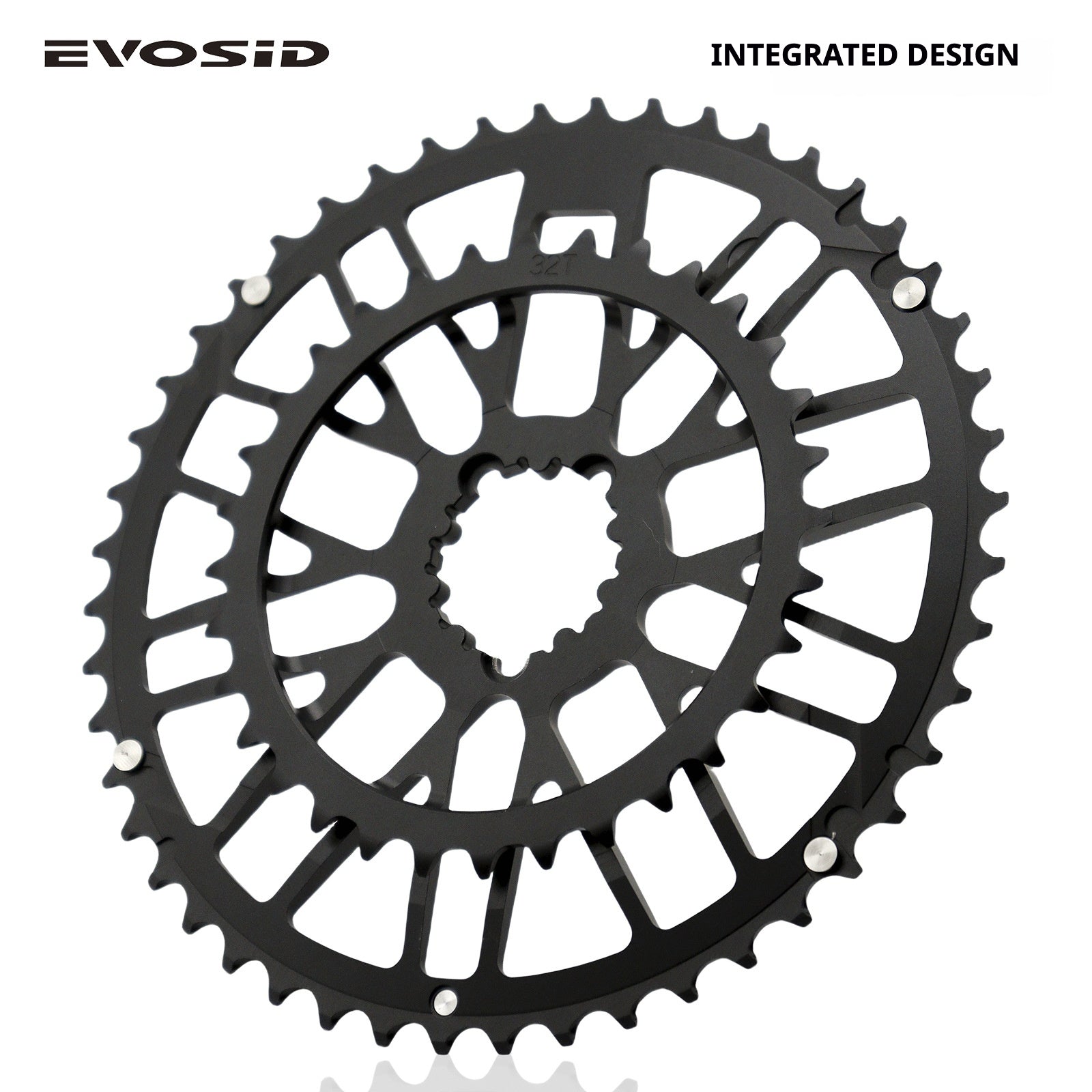 EVOSID CNC Road Bike Chainring Set | 46-30T / 48-32T | 7075-T6 Aluminum | 3-Bolt Direct Mount | Compatible with GXP Cranks