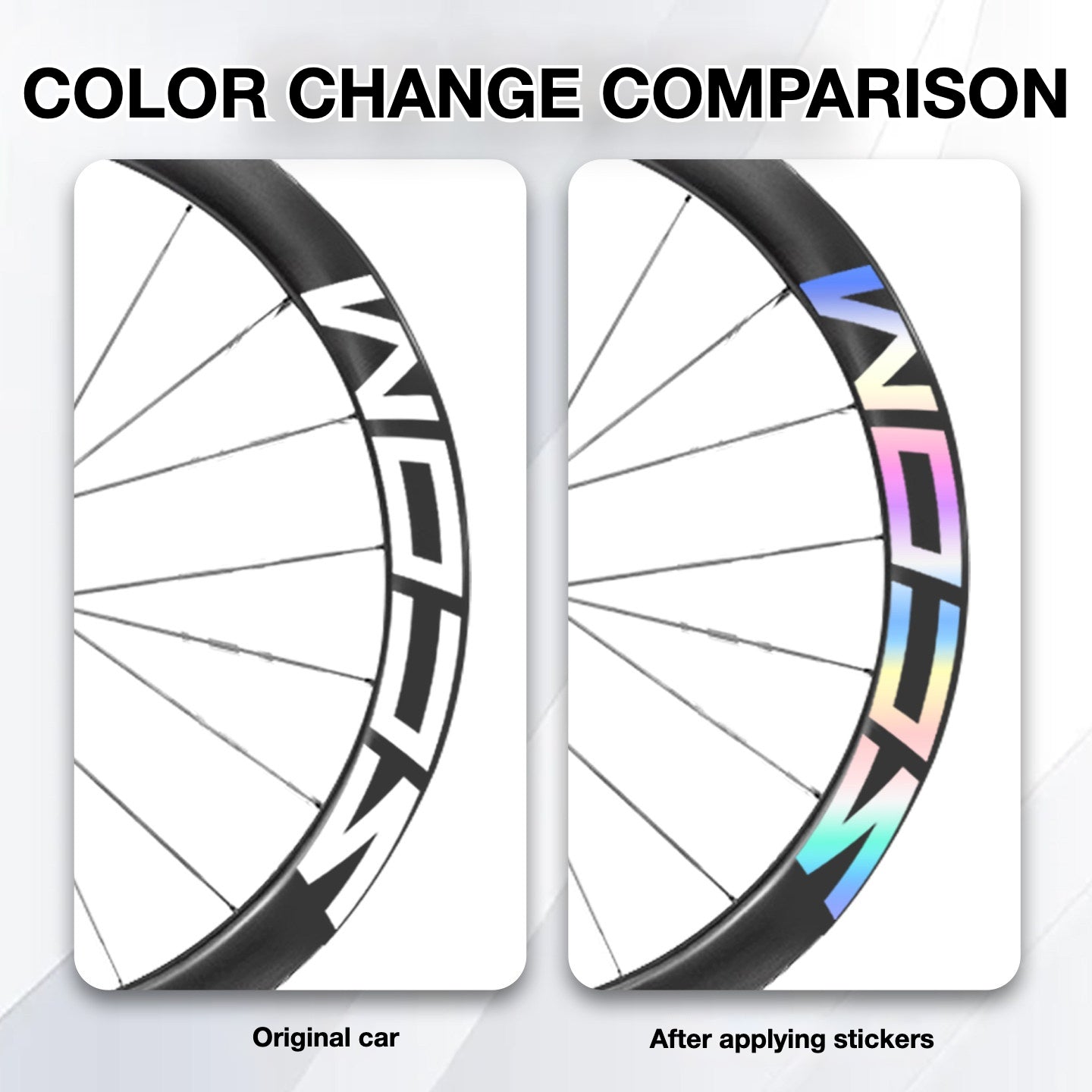 SCOM Wind Blade 50 Wheel Decal Sticker Kit – Logo Cover & Color Change