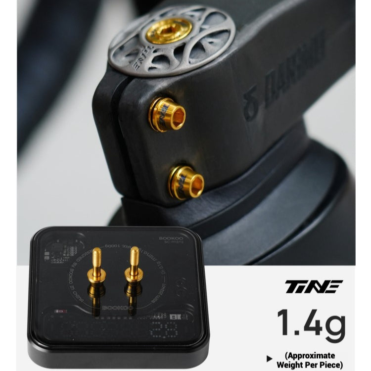 TiNE Titanium Alloy Screws for DARIMO Nexum Drag Integrated Handlebar – M4×16 Lightweight Stem Bolts (8 Colors)