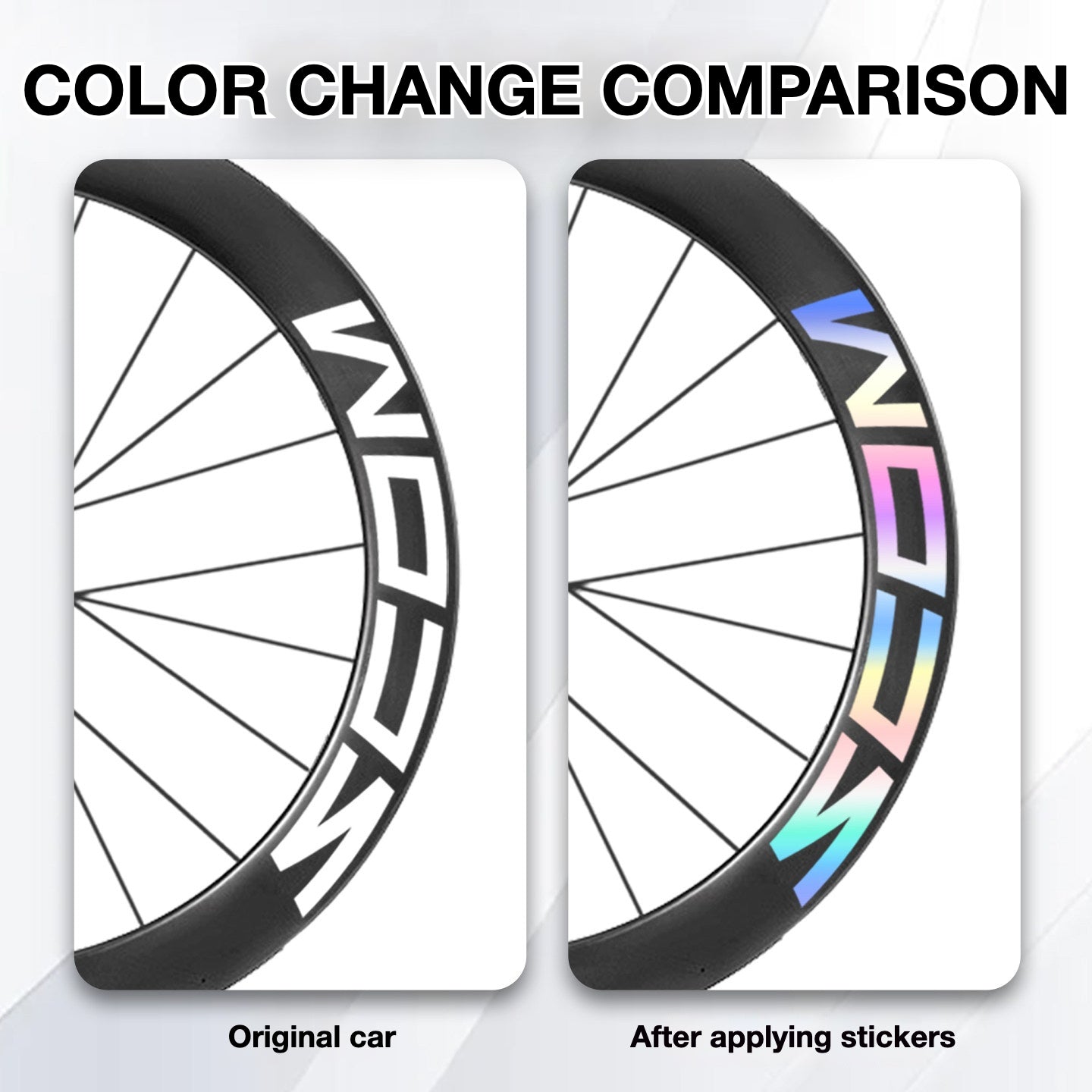 SCOM Wind Blade 62 Wheel Decal Sticker Kit – Logo Cover & Color Change