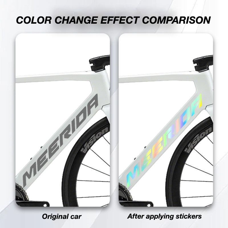 Custom OEM Logo Decals for Merida Reacto Road Bike Frame | Waterproof Overlay Stickers