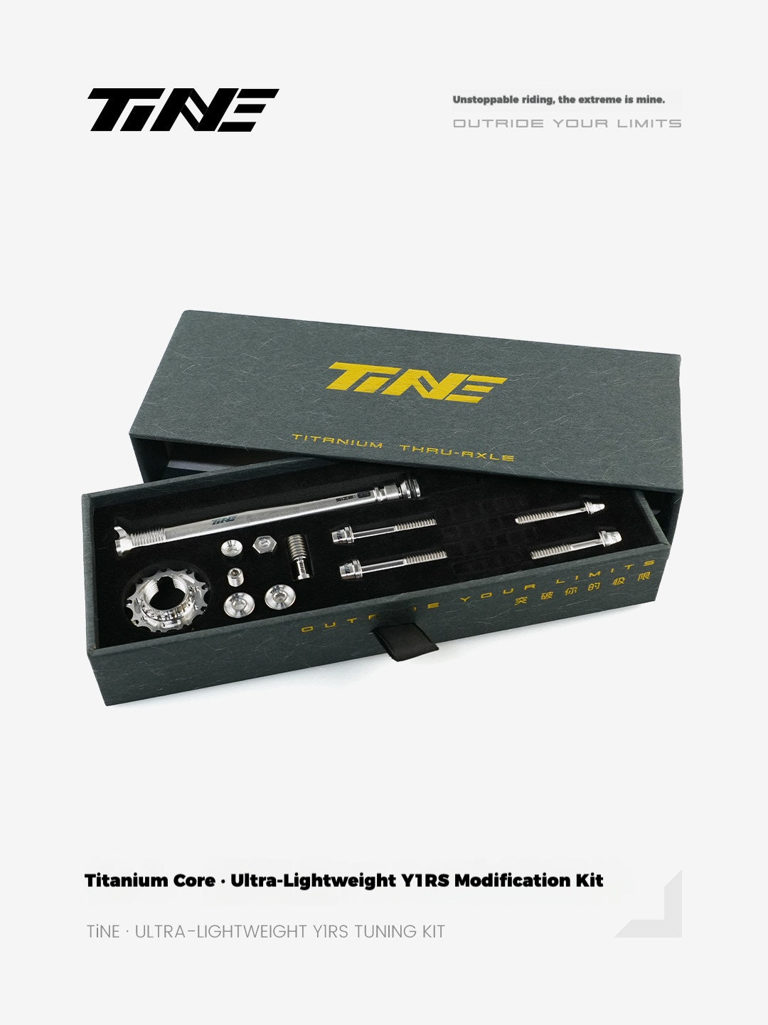 TiNE Titanium Upgrade Kit for Colnago Y1RS – Ultralight Steerer Expander & Titanium Bolt Set