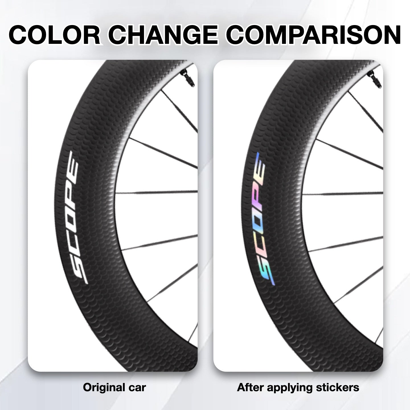 Scope Artech 8.T Wheel Decal Sticker Kit – Logo Cover & Color Change