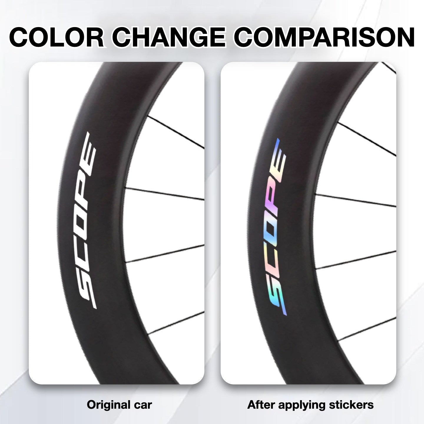 Scope R6.A Wheel Decal Sticker Kit – Logo Cover & Color Change