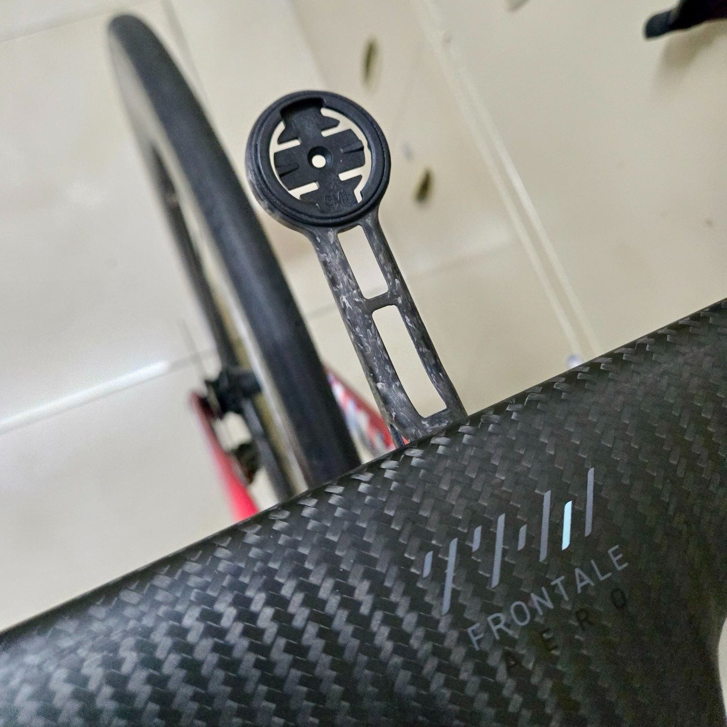 THM Frontale Aero Carbon Computer Mount | Ultra-Light 10.5g | Garmin / Wahoo / Bryton Compatible