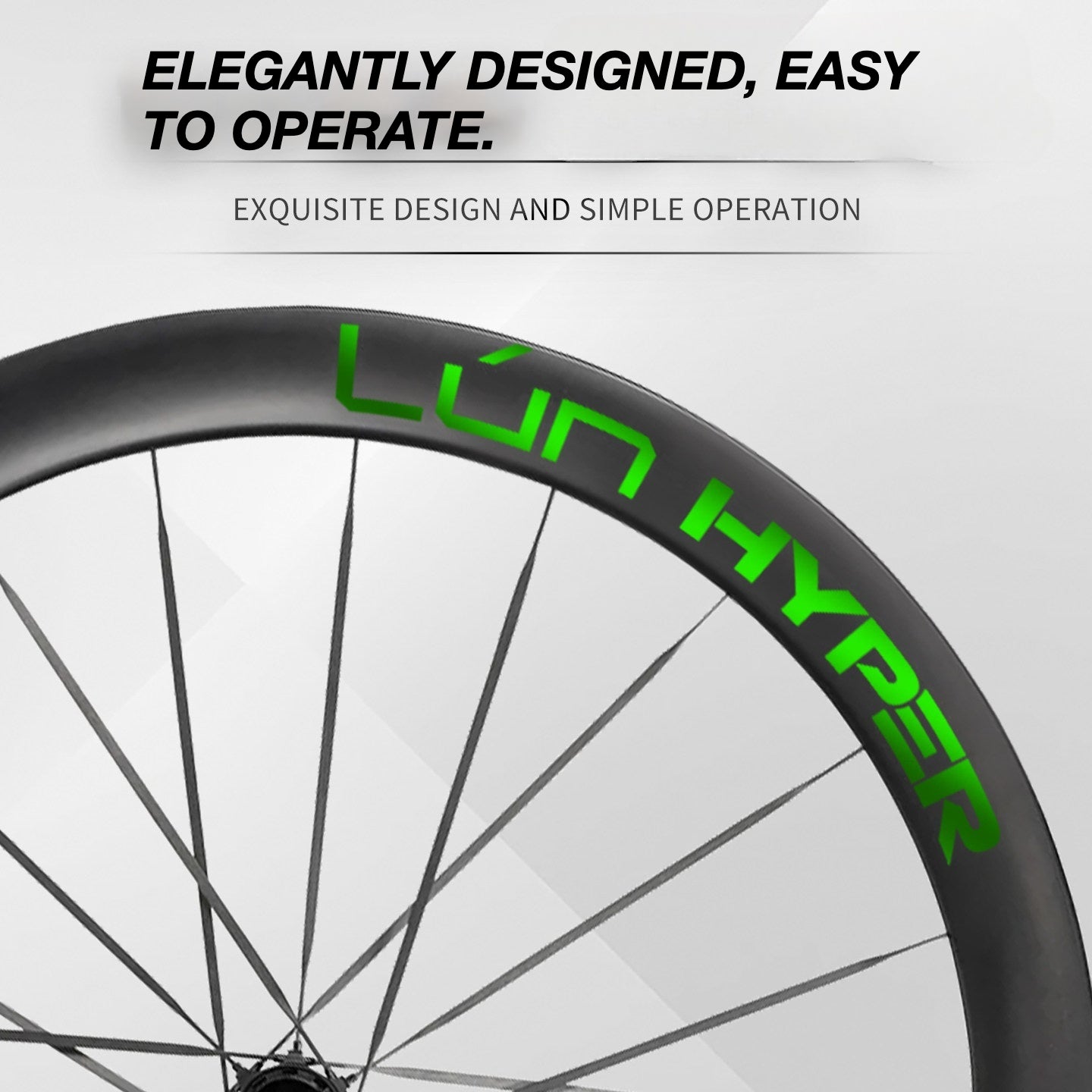 Infinity Logo Decals for Lún HYPER 5 D50 Gen 5 Wheelset | Waterproof Rim Overlay Stickers(Complete Decal Set for Two Wheels + Spare Decals Included)