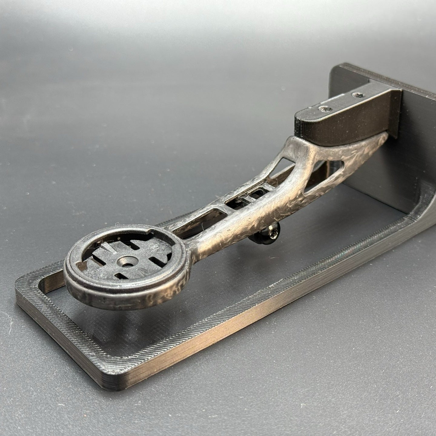 Seka Spear / Rapier Integrated Carbon Computer Mount | Ultra-Light 10g | Supports Garmin 1050 | Titanium Bolts Included
