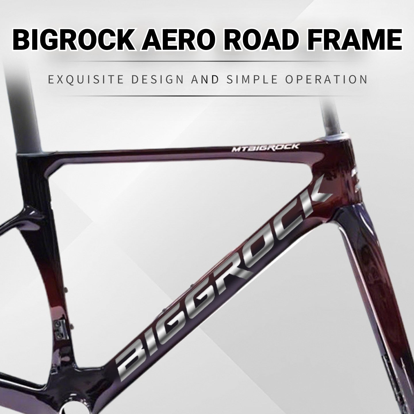 BIGROCK Aero Road Bike Frame Logo Decals | Custom Waterproof OEM Style Color Change Stickers