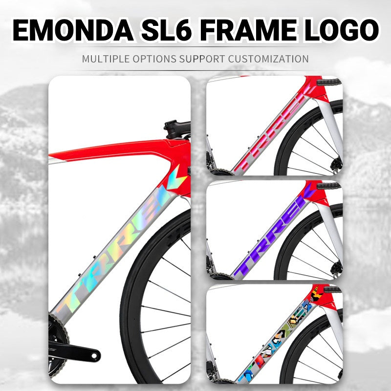 Kit de décalcomanies pour le tube diagonal du cadre Trek Émonda SL – Autocollant imperméable avec changement de couleur du logo